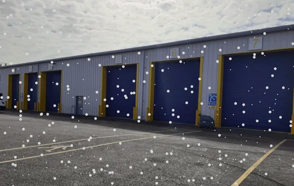 Industrial doors winter protection